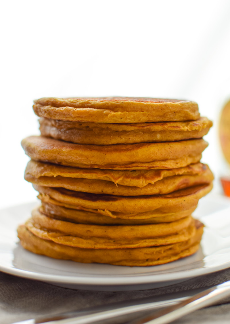 Pumpkin Pie Greek Yogurt Pancakes - Project Meal Plan