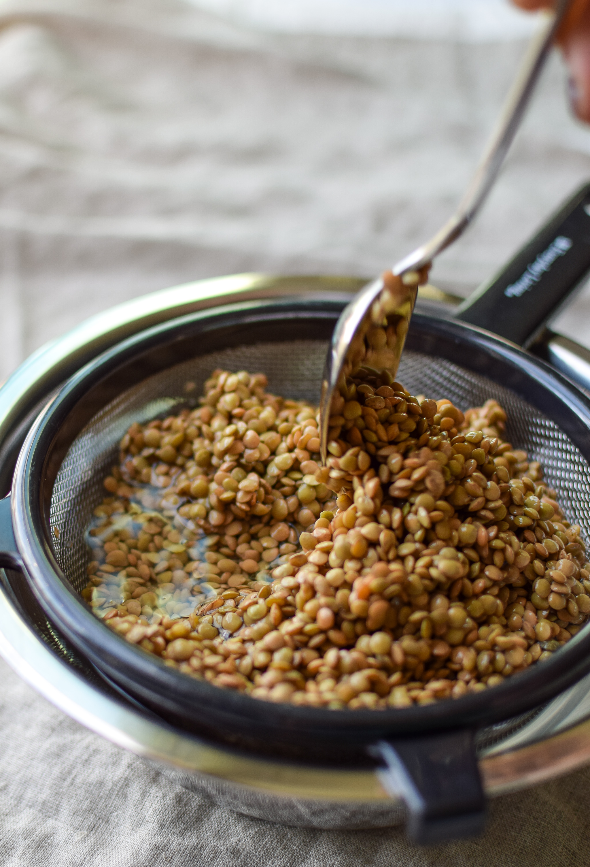 Vegetable & Chicken Sausage Lentil Soup recipe - Simple, hearty and delicious fall soup that will make your home smell amazing on any week night! ProjectMealPlan.com