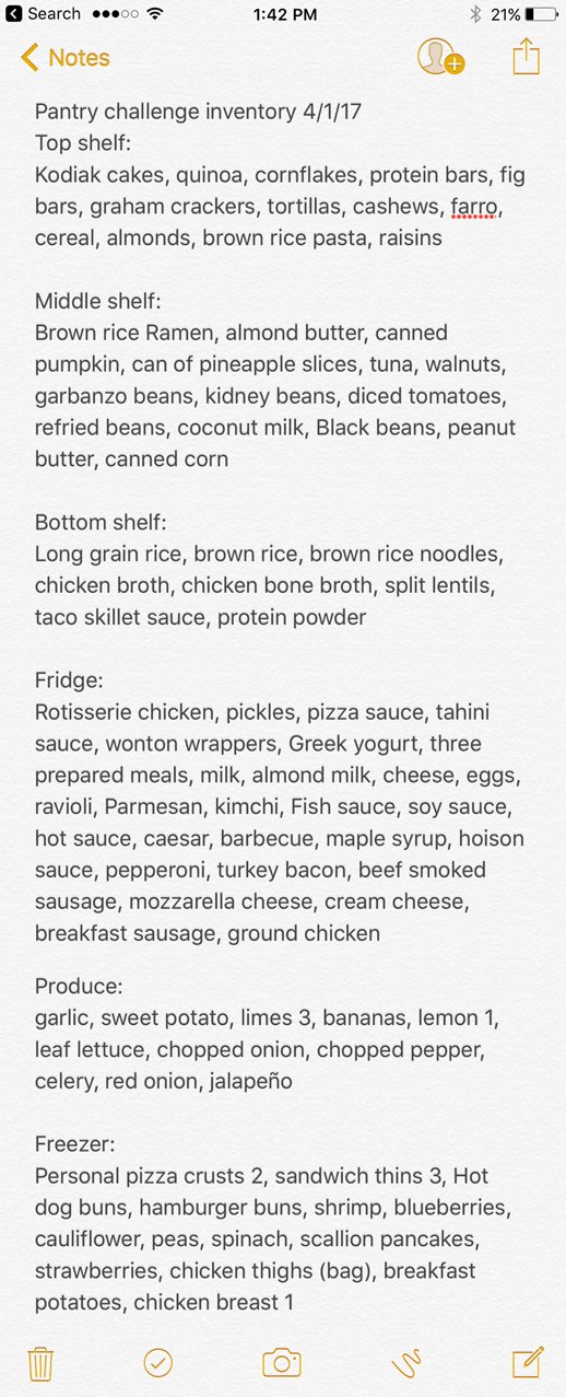 30-Day Pantry Clean Out Challenge - I'm spending the month trying to use up what we have instead of buying more food! Check out the challenge and try it for yourself! - ProjectMealPlan.com