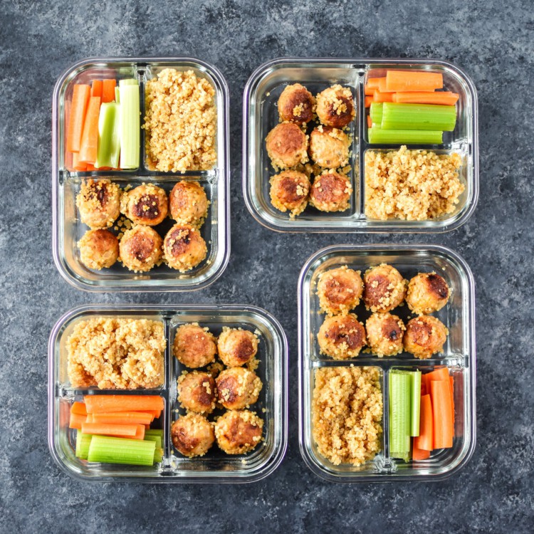 Instant Pot Honey Garlic Chicken Meal Prep Bowls - Project Meal Plan