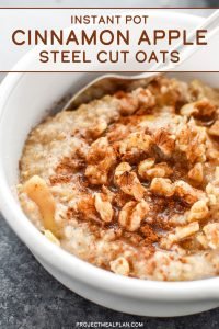 Chocolate Banana Steel Cut Oats (stovetop & Instant Pot)