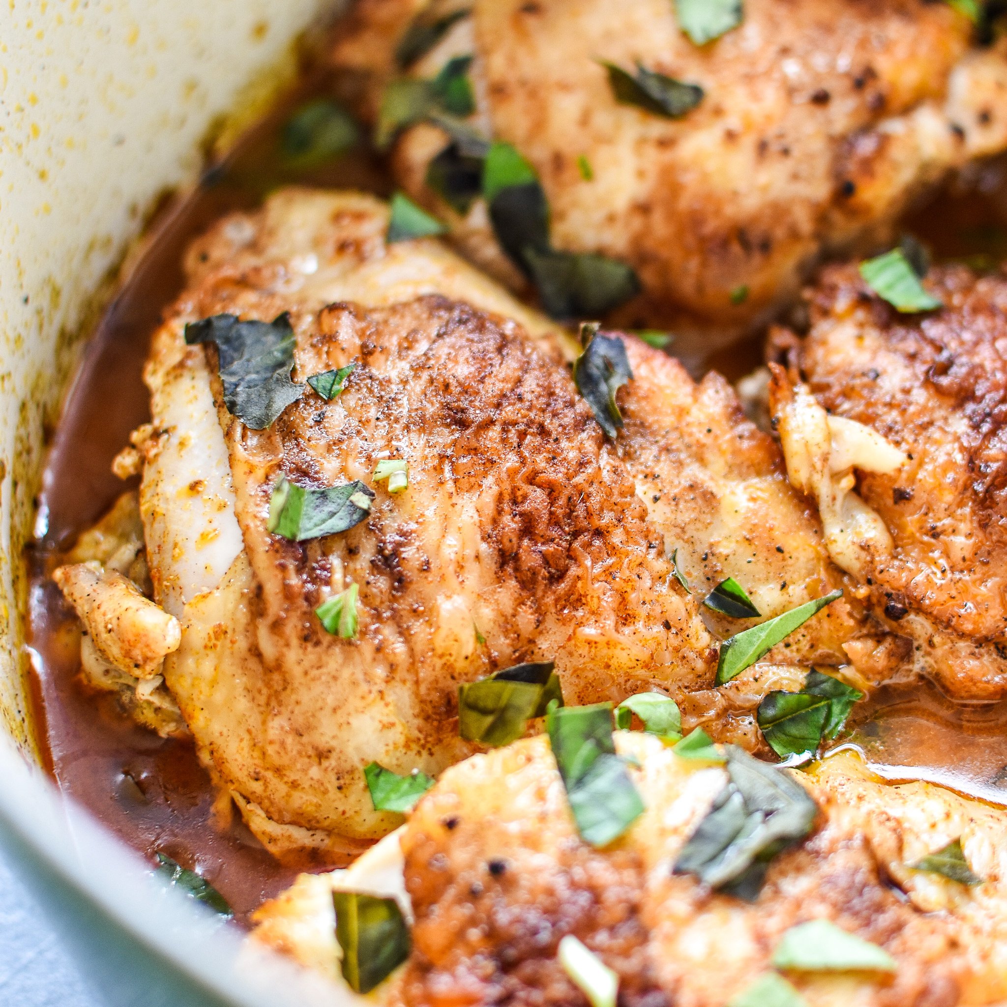 Hot Basil Coconut Braised Chicken Thighs Project Meal Plan