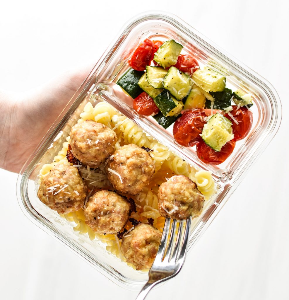 Chicken Meatballs Two Ways Meal Prep Lunches - Project Meal Plan