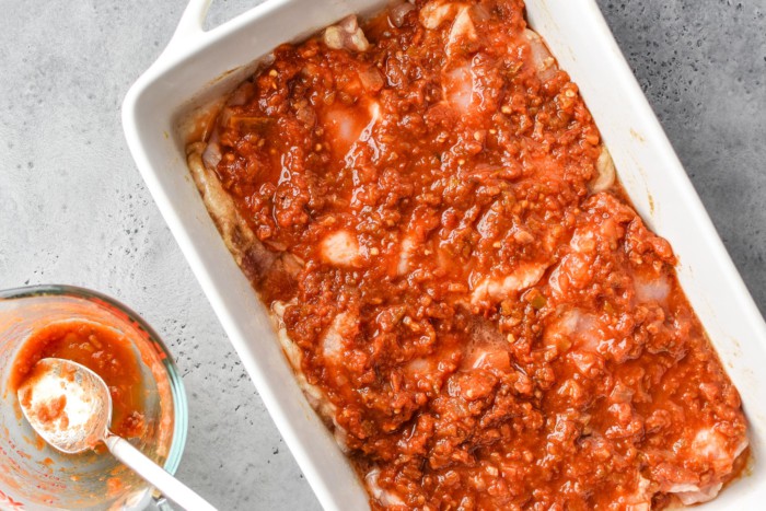 Simple Baked Salsa Chicken Thighs - Project Meal Plan