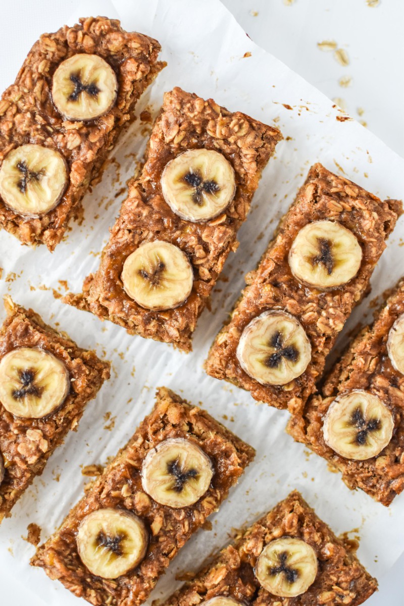 Peanut Butter Banana Oatmeal Breakfast Bars - Project Meal Plan