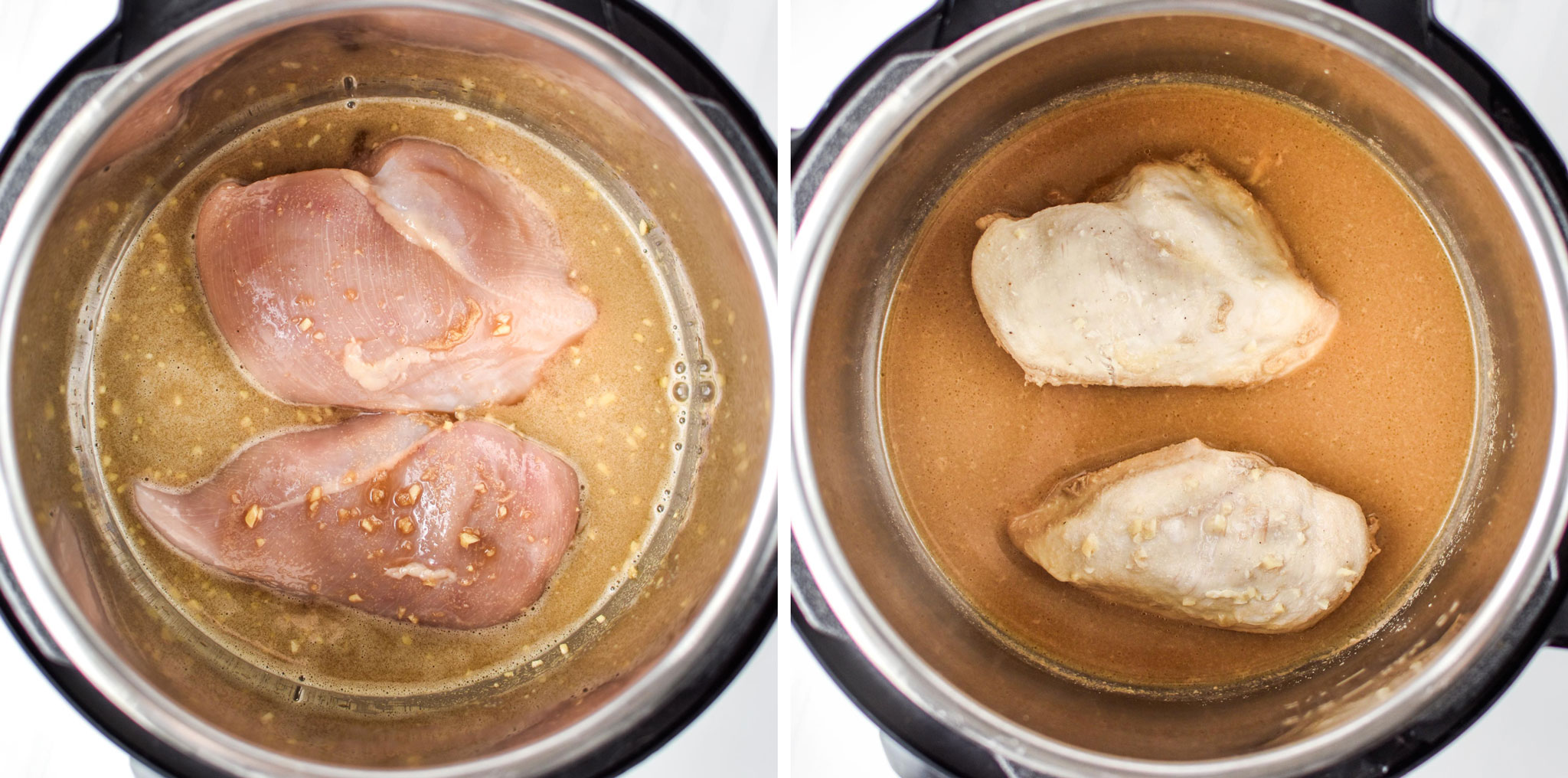 Chicken cooking in the instant pot