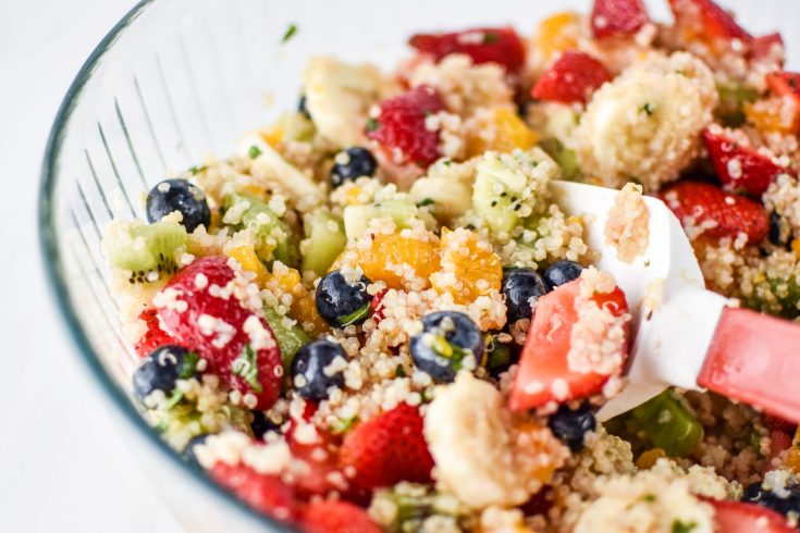 Quinoa Mint Fruit Salad - Project Meal Plan