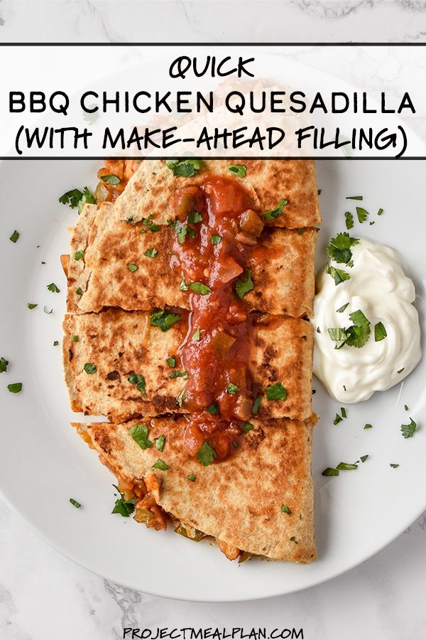 Quick BBQ Chicken Quesadillas (Make-Ahead Filling Recipe) - Project ...