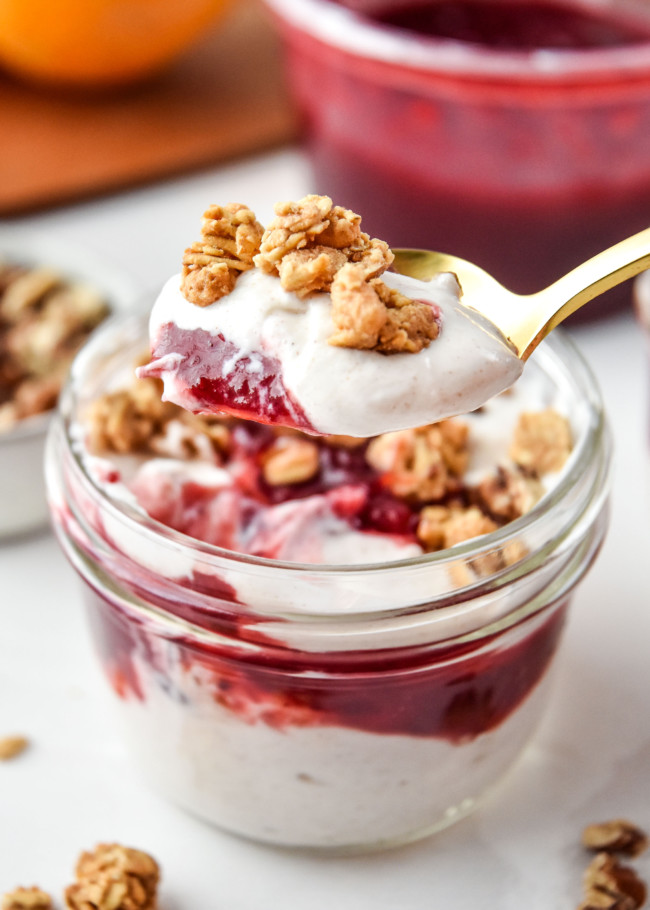 Cinnamon Orange Cranberry Yogurt Parfaits - Project Meal Plan