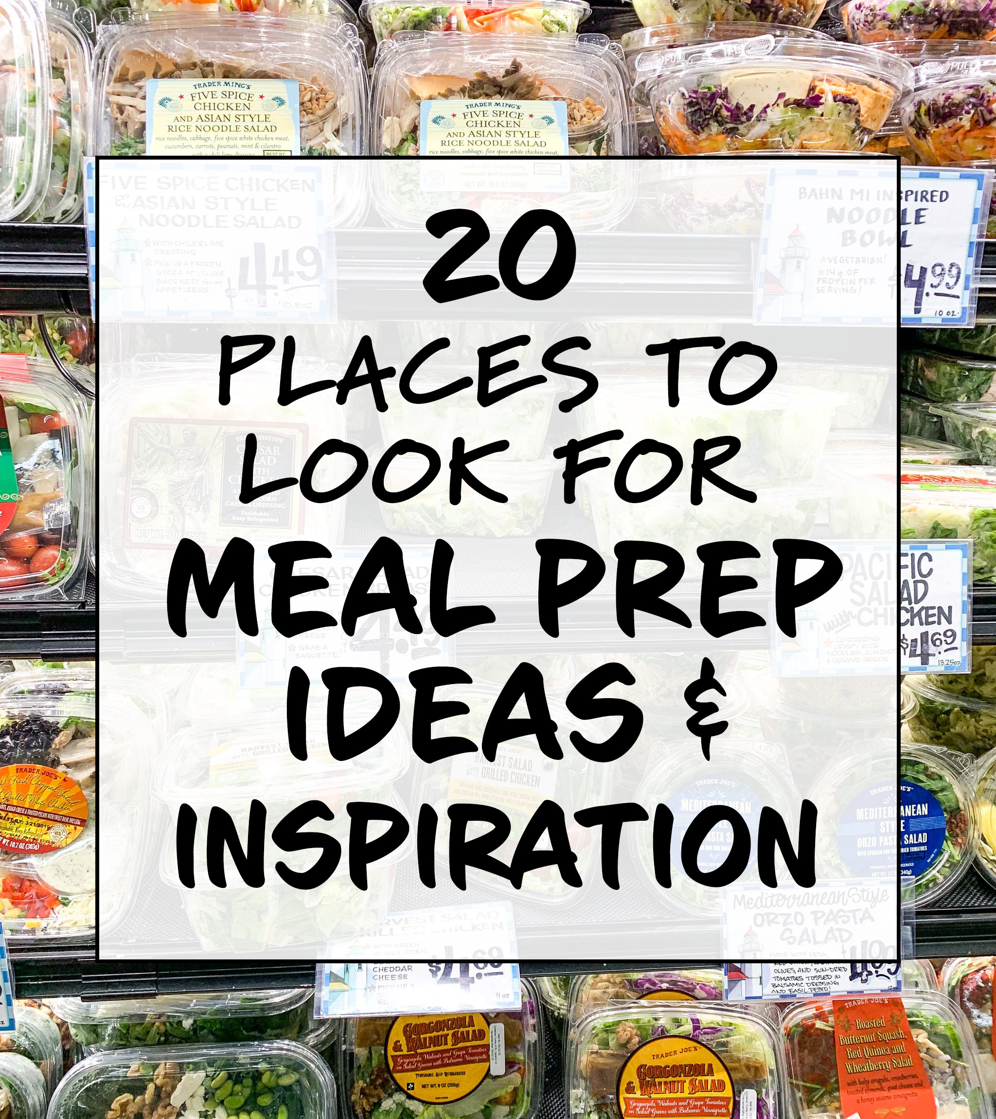 places to look for meal prep ideas and inspiration cover photo