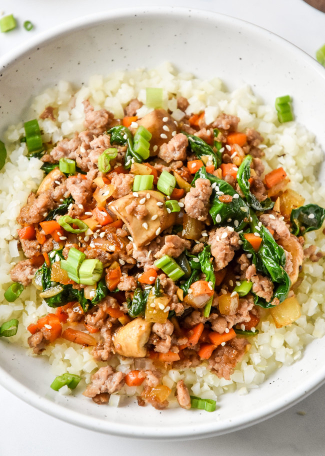 One Serving Vegetable Pork Bowl Project Meal Plan