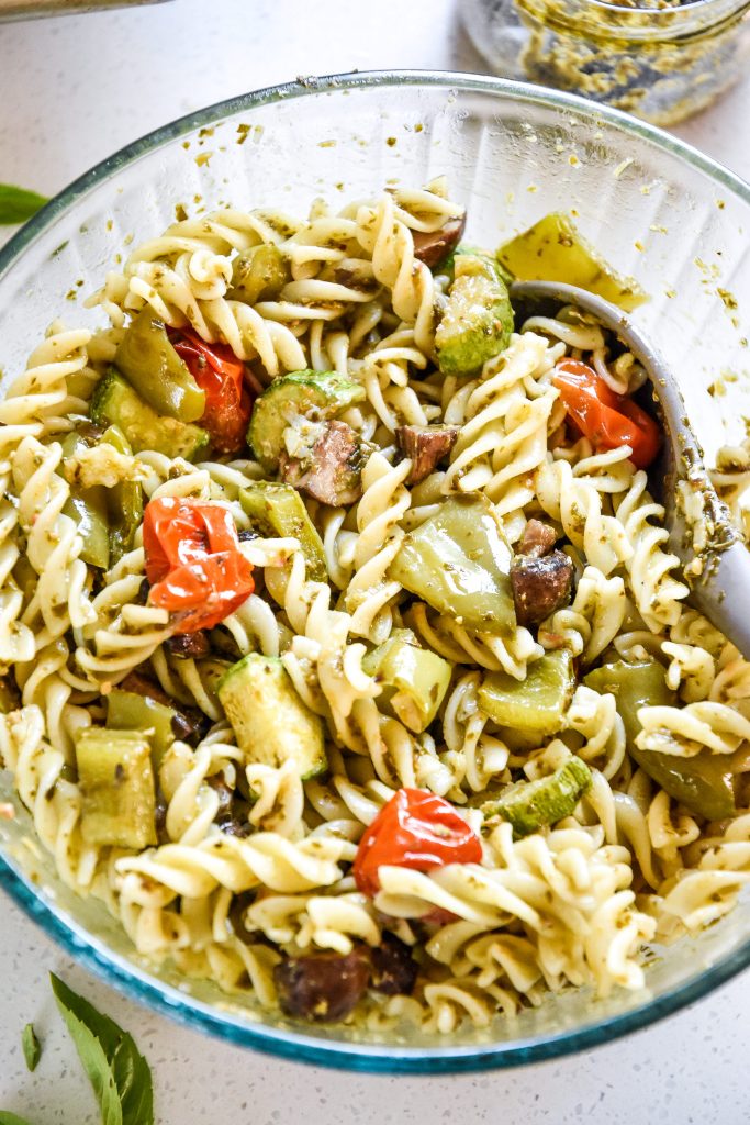 Roasted Veggie Pesto Pasta Salad Project Meal Plan