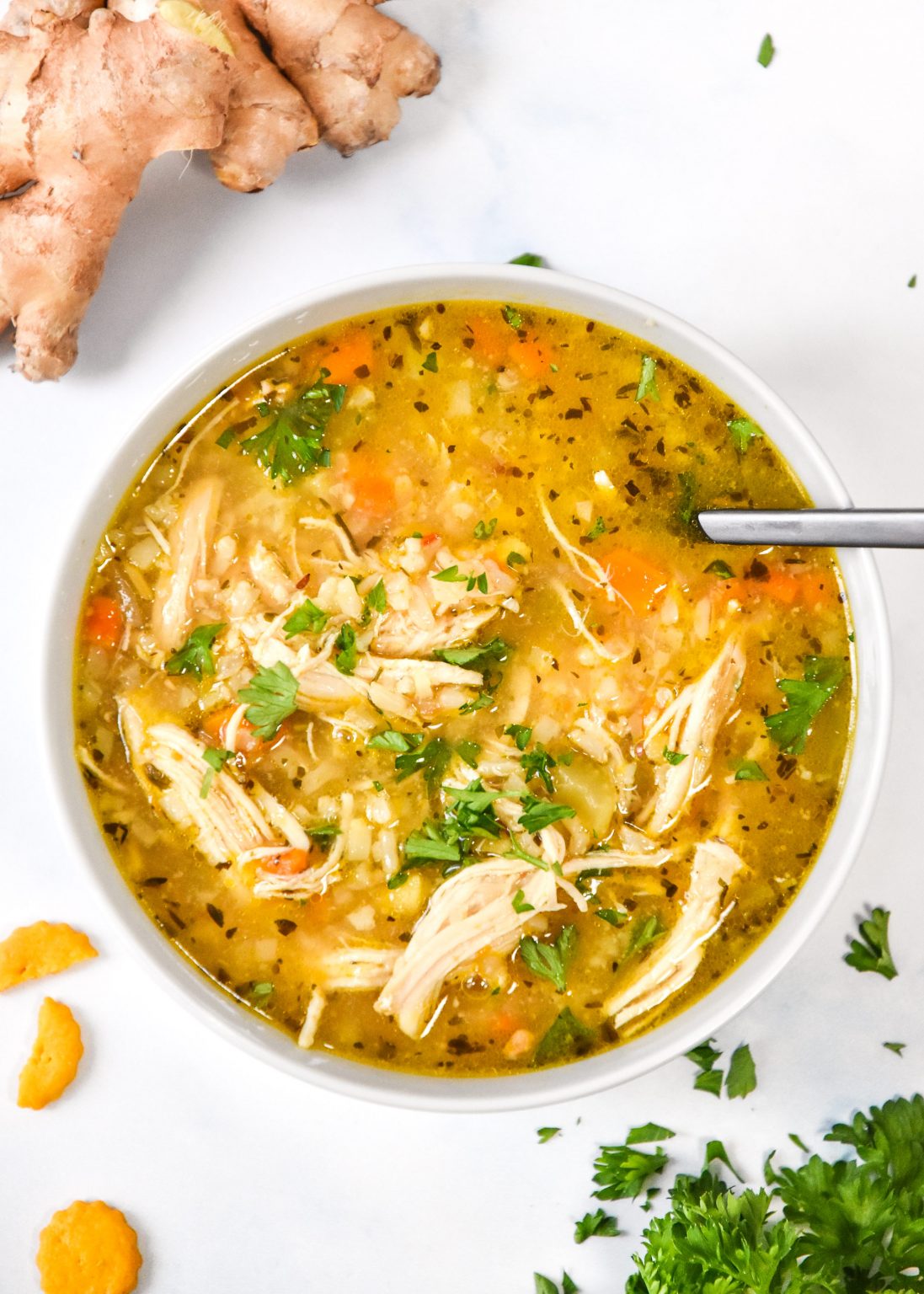 Instant Pot Ginger Chicken & Rice Soup Project Meal Plan