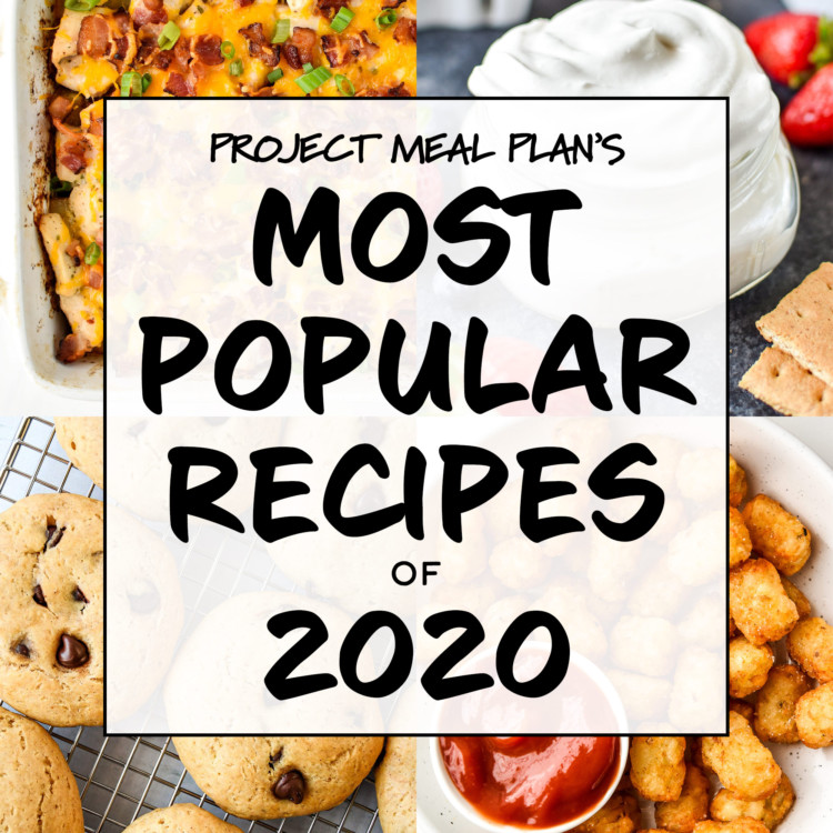 cover photo for article most popular recipes of 2020.