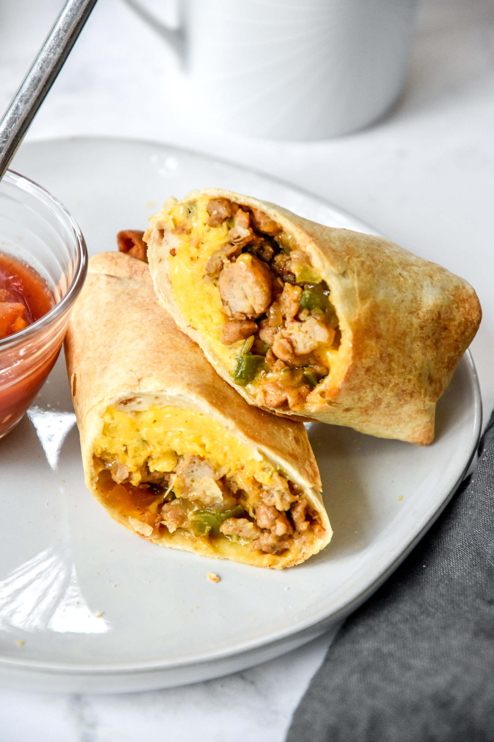 Make Ahead Freezer Friendly Breakfast Burritos