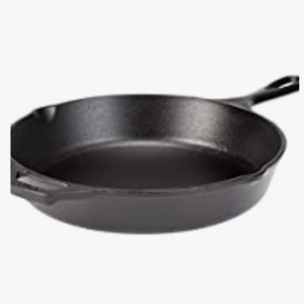 cast iron skillet.