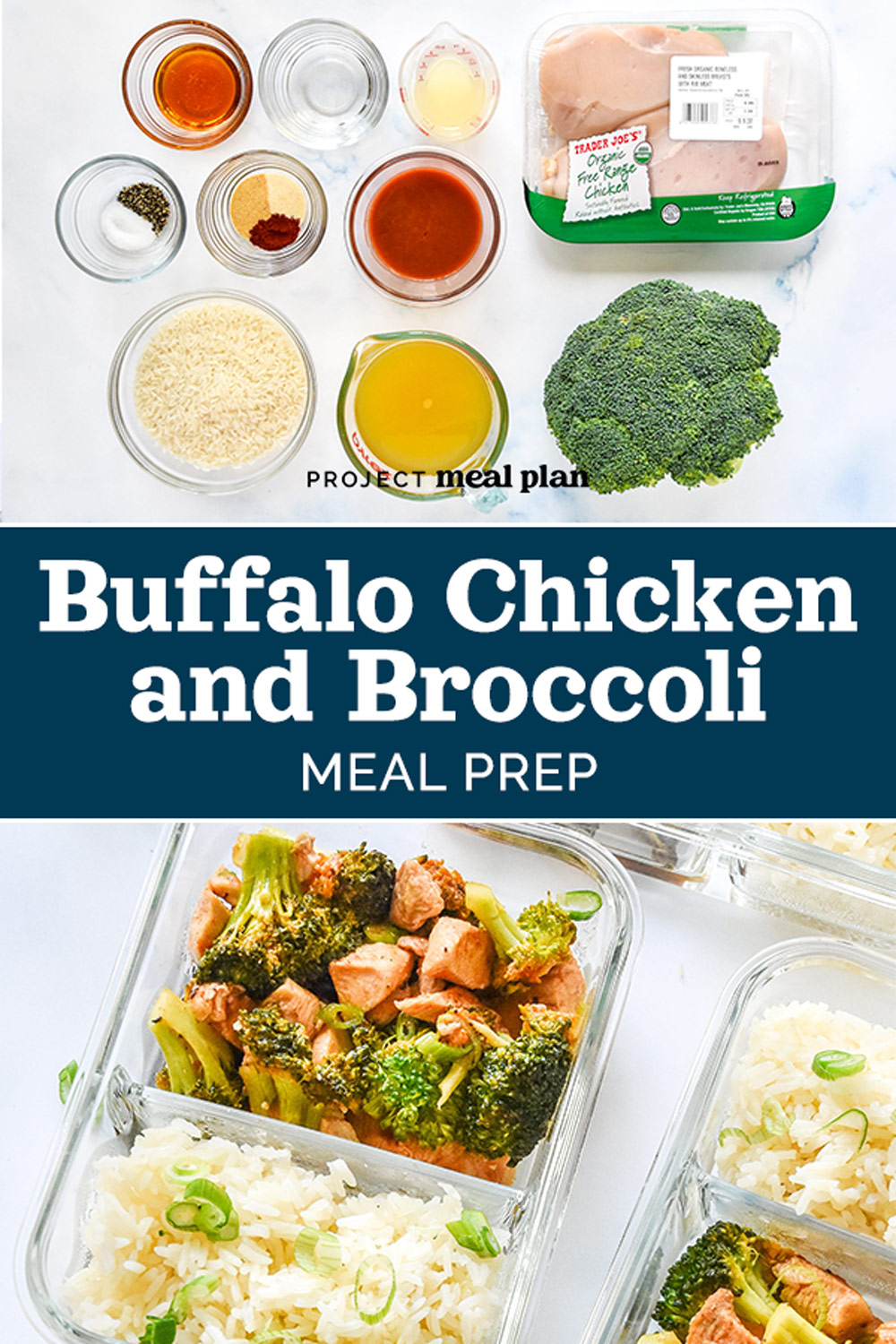 Buffalo Chicken and Broccoli Meal Prep - Project Meal Plan