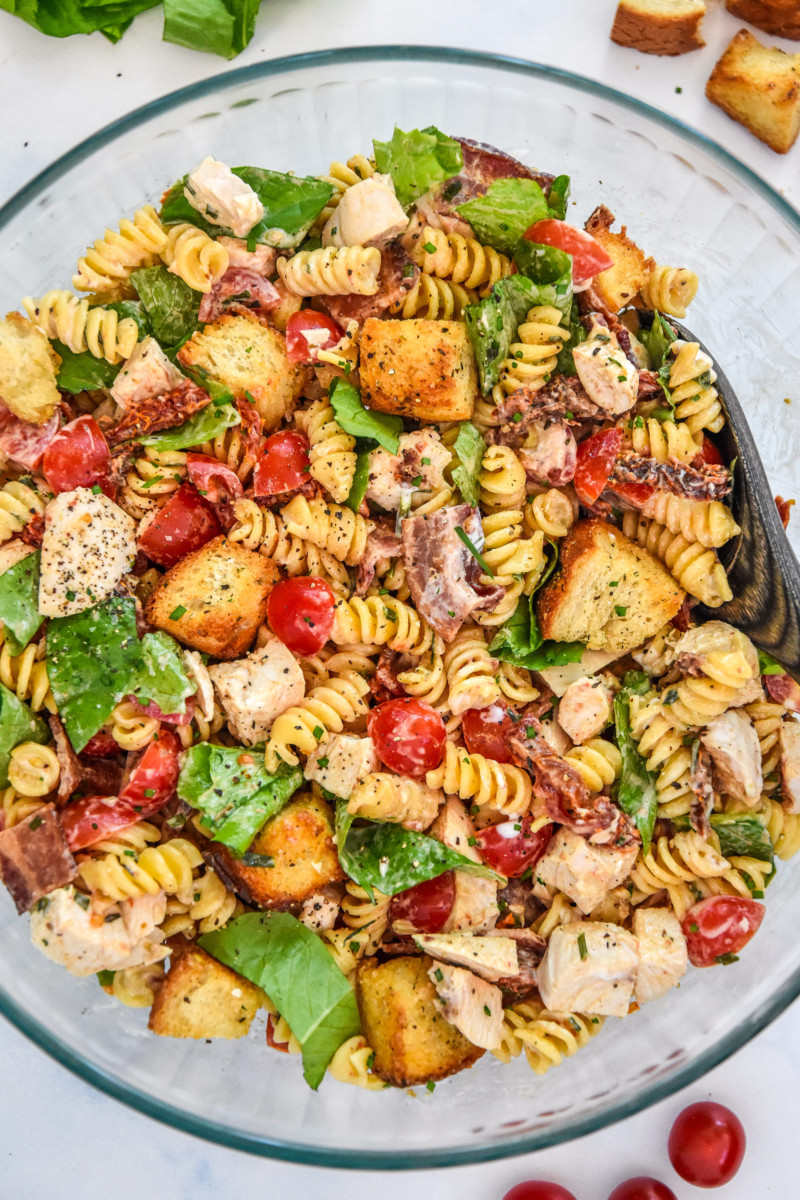 Make Ahead Chicken Club Pasta Salad Project Meal Plan