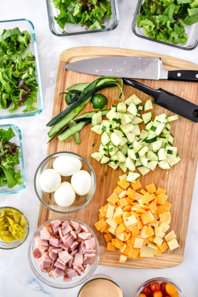 Easy Chef Salad Meal Prep - Project Meal Plan