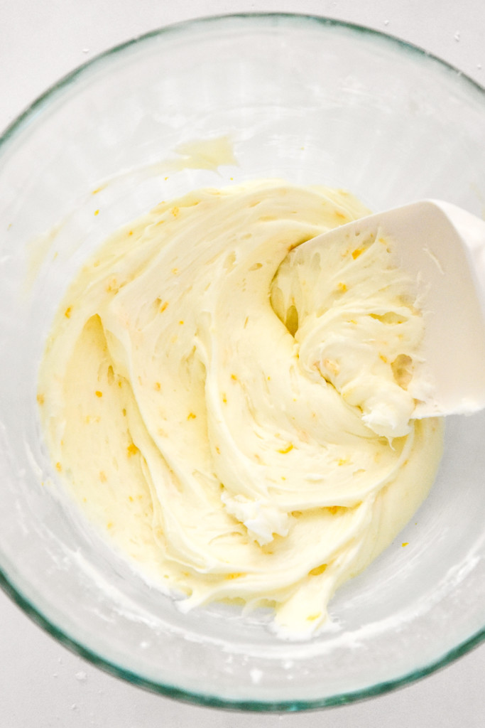 cream cheese frosting for the sweet potato spice cake.