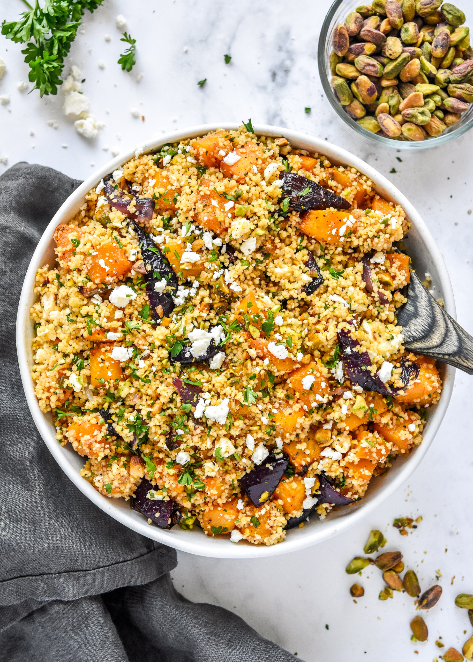 Roasted Vegetable Couscous - Cooking with Curls
